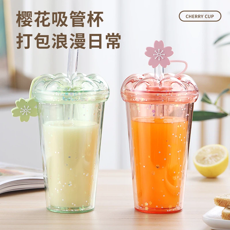 Large Travel Cup With Straw